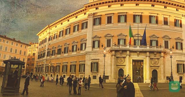Palazzo Montecitorio, home of Italy’s Chamber of Deputies. File photo.